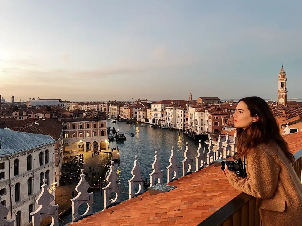Vistas al gran canal de Venecia